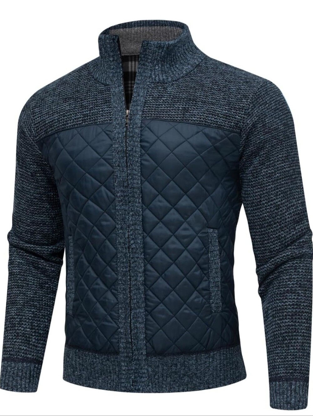Diamond Quilted Cardigan